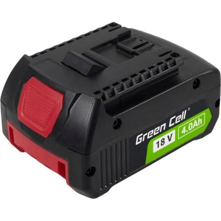 Green Cell PTBO18V4 Akku 18 V 4 Ah für Bosch Elektrowerkzeuge, Lithiuim-Ionen, schwarz, mit Ladegerät und LED-Indikator
