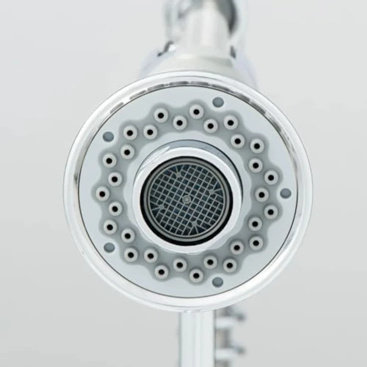 Schütte Spültischarmatur CORNWALL, energiesparende Cold-Start-Funktion, 360° schwenkbar, 2-fach verstellbare Geschirrbrause – Bild 4