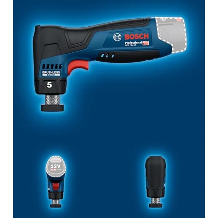 Bosch GEX 12V-32, Exzenterschleifer für effizientes Punktschleifen, bürstenloser Motor, 0,44 kg – Bild 7
