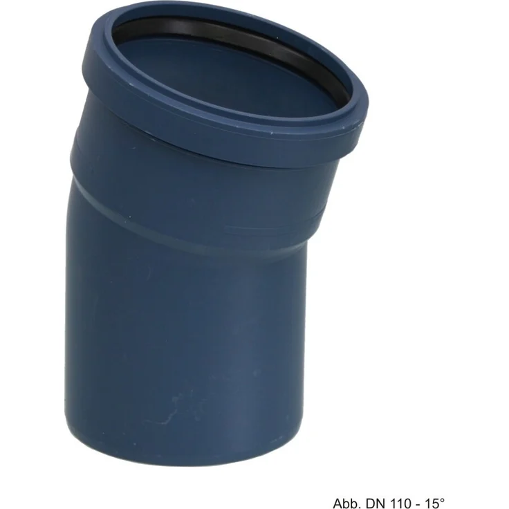POLOPLAST POLO-KAL NG Bogen DN 75, 15 Grad, schalldämmend, belastbar, blau