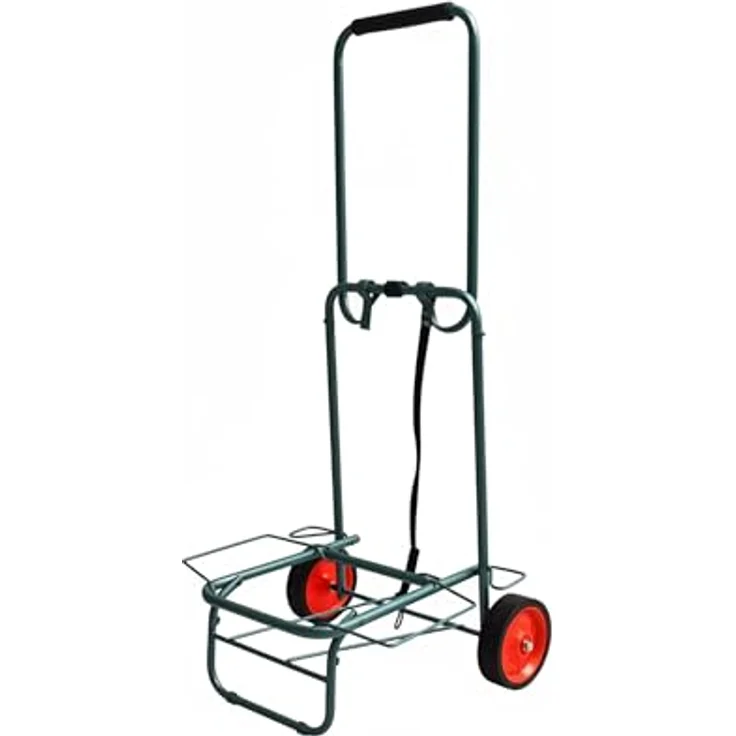 relaxdays Klappbarer Transportwagen, Sackkarre mit max. Traglast von 35 kg, grün – Bild 1