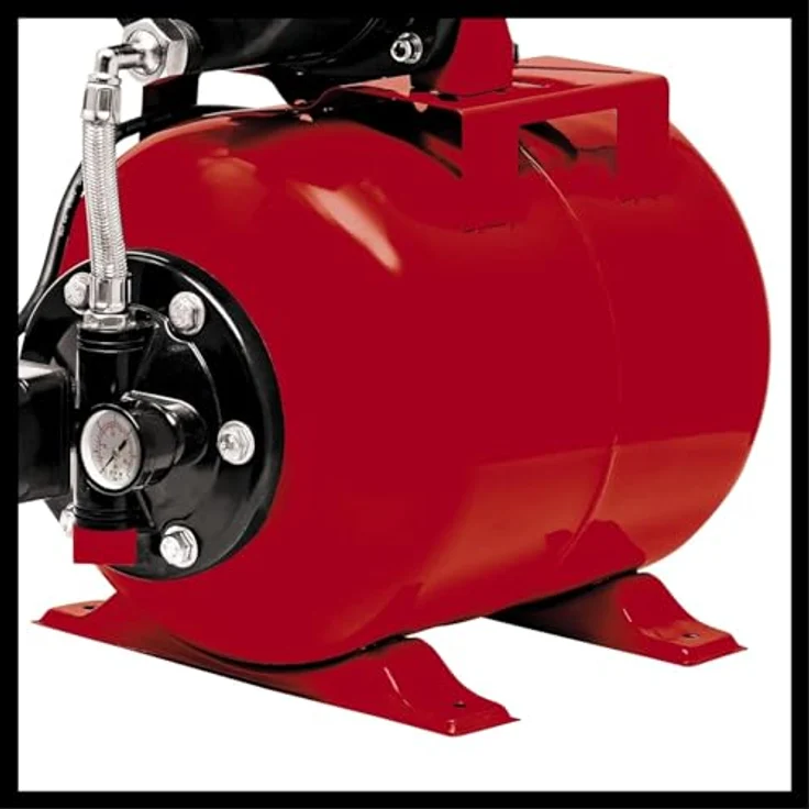 Einhell Hauswasserwerk GC-WW 6538 (650 W, 3,6 bar Druck, 3.800 l/h Förderleistung, integrierter Druckschalter, Manometer, 20l Behälter) Hauswasserwerk 8 m|36 m – Bild 2
