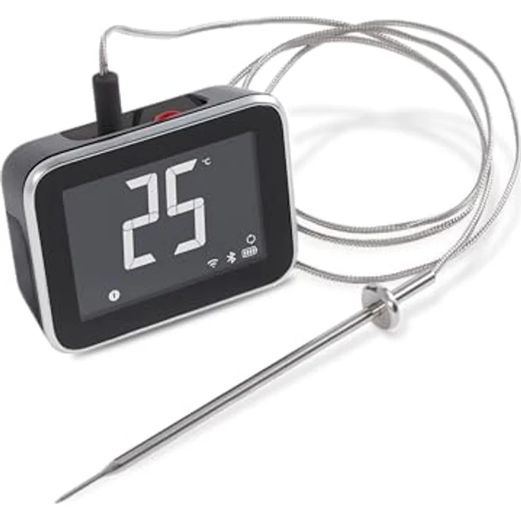 Weber Smart Hub Display Booster Thermometer, Grillthermometer mit 2 Fühlern, präzise Temperaturmessung, WLAN- und App-Steuerung, schwarz (3400624) – Bild 2