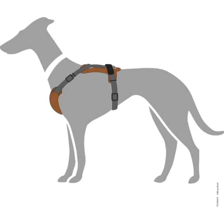 Hunter Hunde-Geschirr Aalborg Mixed cognac-grau XS-S – Bild 6