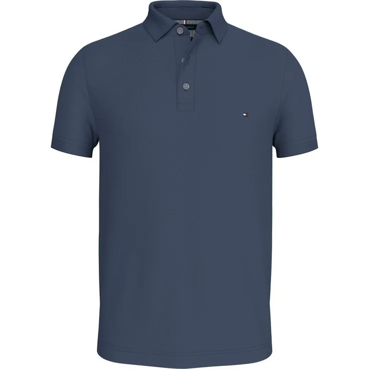 Tommy Hilfiger Poloshirt 1985 SLIM POLO aus leicht strukturiertem Piqué-Material, atmungsaktiv