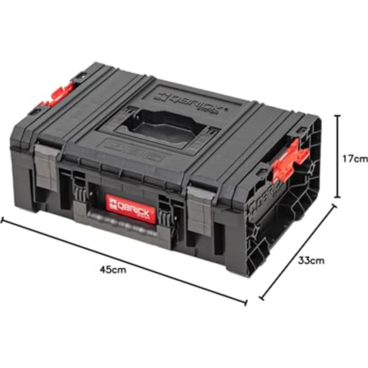 QBRICK System Werkzeugkoffer Qbrick System PRO Technician Case 2.0 stapelbar 450 x 332 x 171 mm, Schwarz – Bild 6