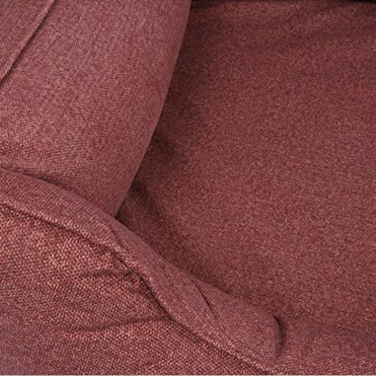 Knuffelwuff Orthopädisches Hundebett, wasserabweisend, waschbar, handgewebte Materialoptik XXL 120 x 85cm Rot - Preisvergleich – Bild 3