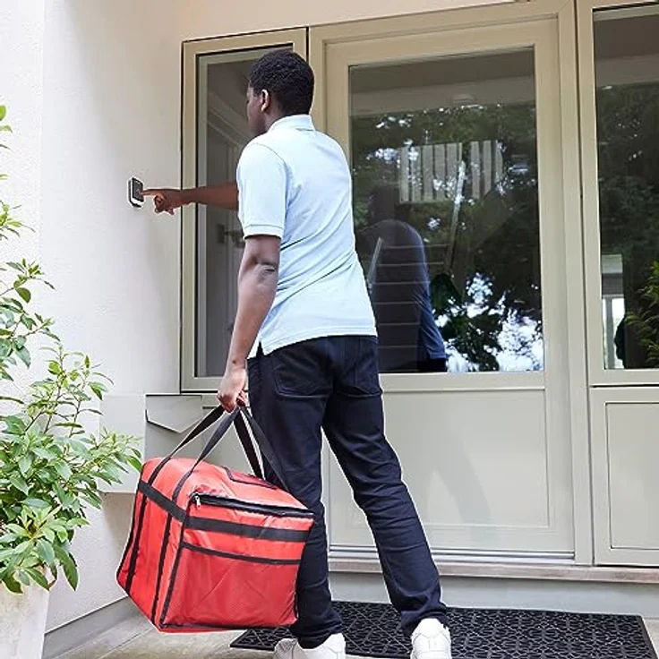 Retoo Türklingel Kabellose Funkklingel 4 Lautstärkestufen Aussen Wasserdicht Tragbares Türglocken 38 Melodien 1 Klingeltaster 1 Empfänger Schwarz – Bild 3