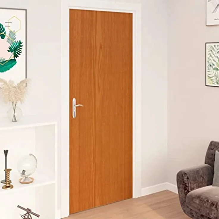 Türfolien Selbstklebend 4 Stk. Weißes Holz 210x90 cm PVC – Bild 10