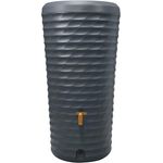 4rain Jolie 2in1 Regenspeicher Regentonne 230 Liter Graphite Grey, Wasserbehälter mit Pflanzschale und Auslaufhahn – 100% recyclebar, Made in Germany