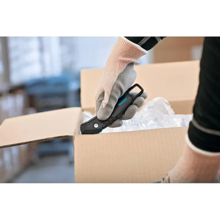 Martor SECUMAX 350 Sicherheitsmesser, ergonomisches Cuttermesser mit Soft-Grip, verdeckter Klinge und robustem Klingenkopf – Bild 27