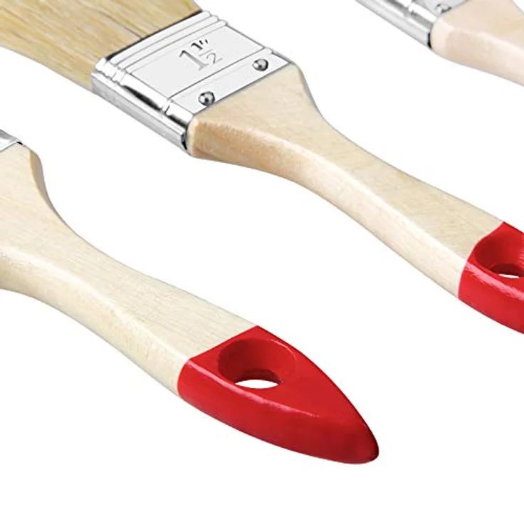 Monzana Malerpinsel 15tlg Set 3 versch. Größen für Holzlasur Lacke Farbe Pinselset Lasurpinsel Lackierpinsel Malerpinsel – Bild 4