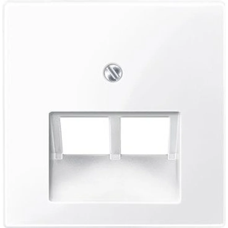 Schneider Electric Merten Zentralplatte für UAE-Einsatz, 2-fach, aktivweiss glänzend, Thermoplast, Green Premium – Bild 3