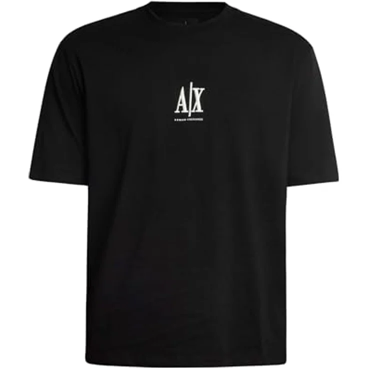 Armani Exchange Herren T-Shirt, Schwarz, Slim-Fit mit gesticktem Logo, Größe M – Bild 6