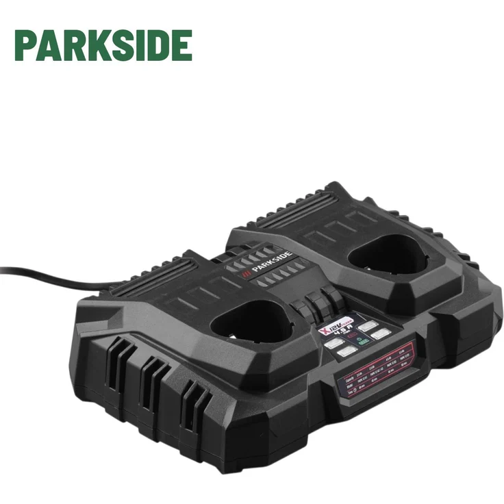 PARKSIDE® Doppel-Ladegerät »PDSLK 12 B2«, 12 V, 2 x 4,5 A, mit automatischer Ladeabschaltung und LED-Indikator, ohne Akkus