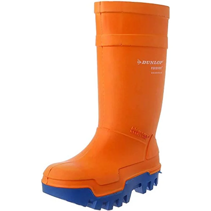 Dunlop Purofort Thermo+ full safety S5 CI SRC Winterstiefel - Größe 44/45 - orange, Arbeitsschuhe mit Stahlkappe und Stahlzwischensohle – Bild 7