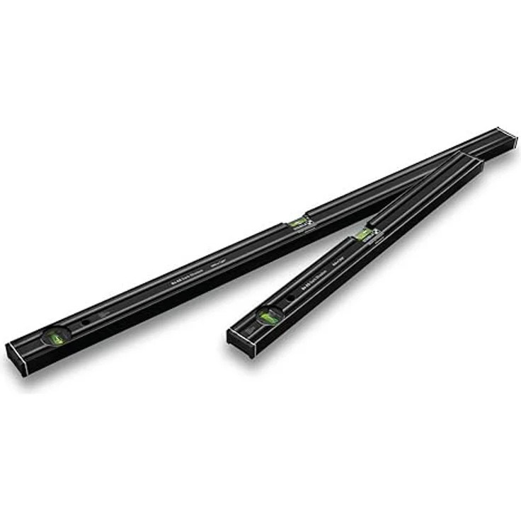 Stabila Wasserwaagen-Set 80 AS Dark Shadow, 2-teilig: 60 cm, 100 cm, edle Anthrazit-Mattbeschichtung – Bild 1