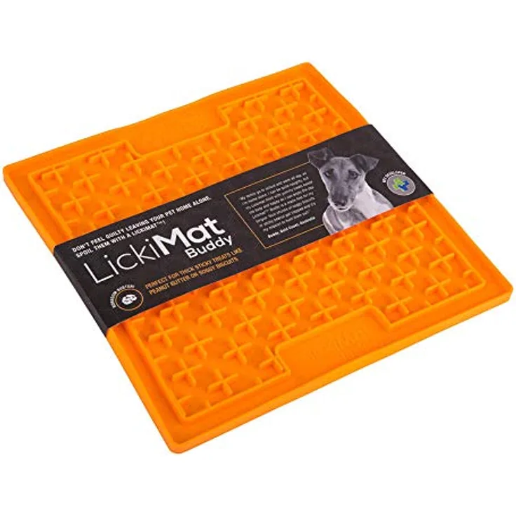 LICKIMAT (Schleckmatten Buddy Farbe orange, Größe M
