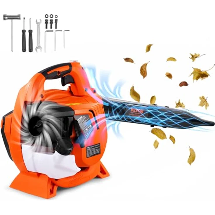 VEVOR Benzin-Laubbläser BL-260D, 26 CC 2-Takt-Hand-Laubbläser mit 425 CFM Luftvolumen und 156 MPH Geschwindigkeit, ideal für Rasenpflege und Laubreinigung – Bild 1