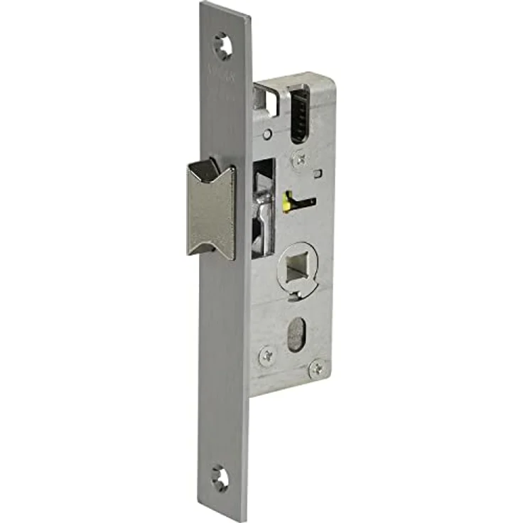 WILKA Rohrrahmen-Fallenschloss DM 30, Flachstulp 170 x 24 x 3 mm, Edelstahl matt, Dornmaß 30 mm – Bild 1