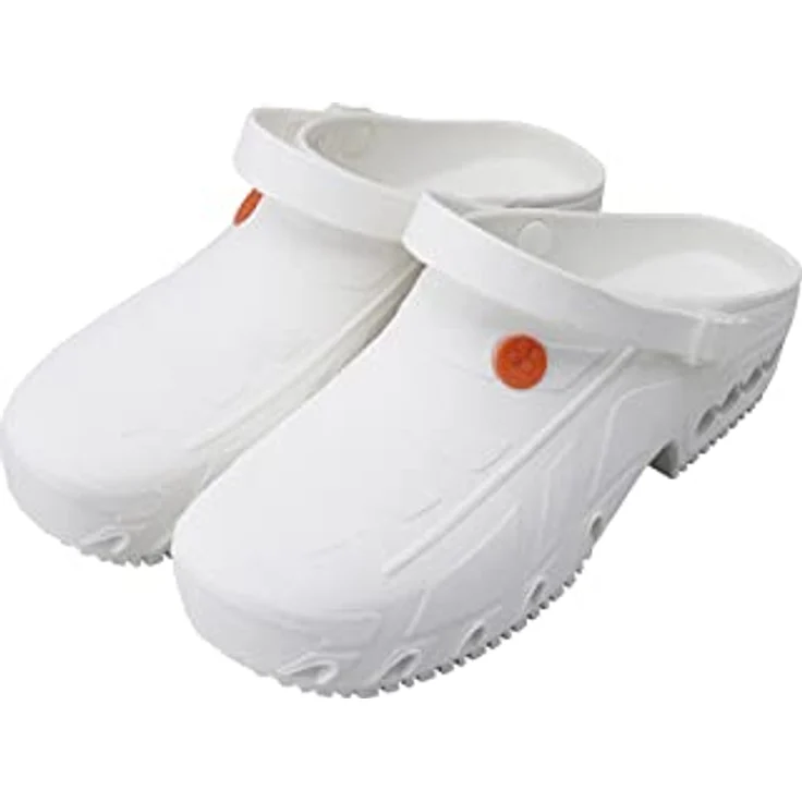 Oxypas Oxyclog, Antistatische und rutschfeste Clogs, antibakteriell, für Medizin, Pflege und Gastro, Weiß 41/42 EU – Bild 1