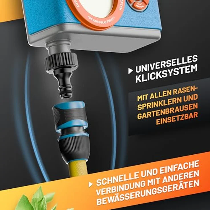 GRÜNTEK Digitale Bewässerungssteuerung, Flexibler Bewässerungscomputer mit Digitalanzeige, Timer von 1 bis 360 Minuten, wocheweise programmierbar – Bild 4