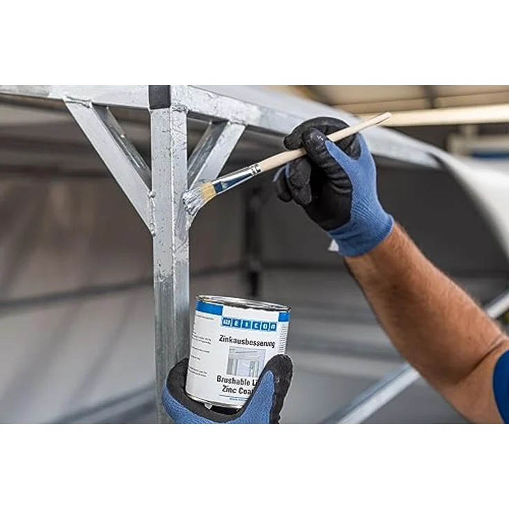 WEICON Zinkausbesserung 750 ml | Feuerverzinkt Rostschutzfarbe mit 100% German Quality – Bild 5