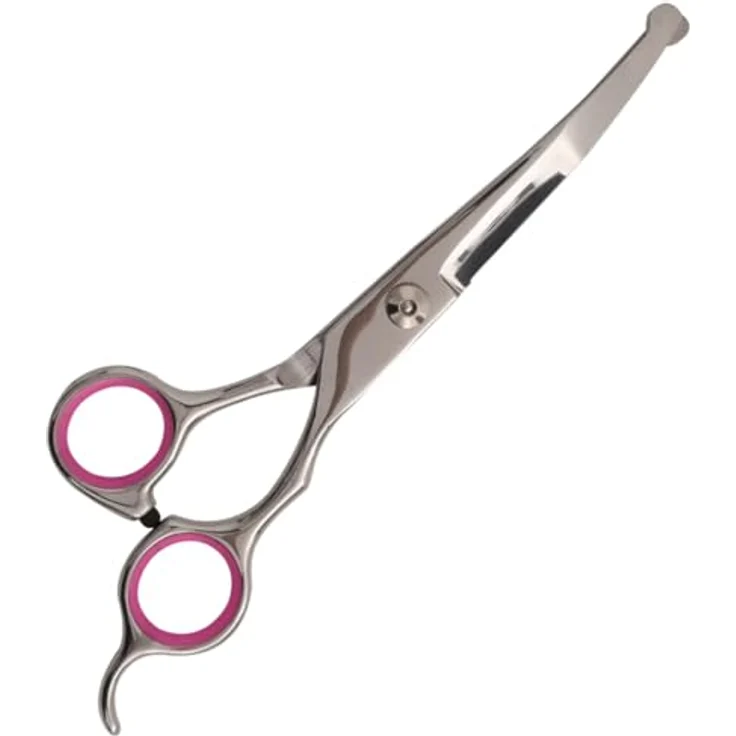 vidaXL Tierhaarentferner 5-tlg. Hundescheren-Set Edelstahl, Professionelles Pflegeset für behaarte Haustiere, Silbern/Rosa/Schwarz – Bild 5