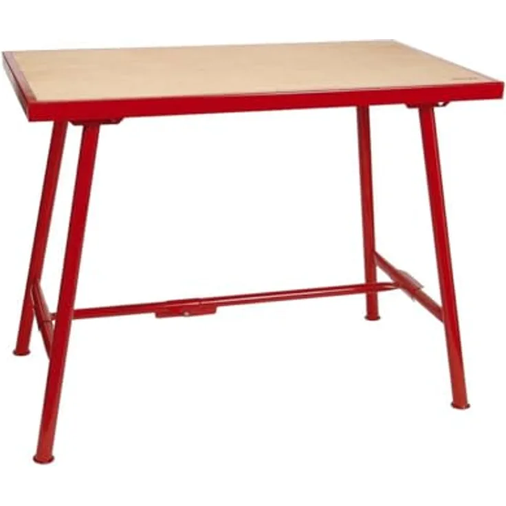 Virax 200910 Standard-Montagetisch, robuste Mehrschicht-Holzplatte mit Metallrahmen, bis 300 kg belastbar, leicht auf- und abbaubar