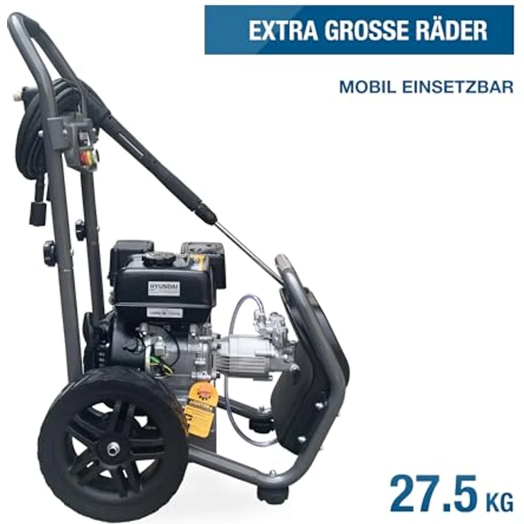 HYUNDAI HYW3400P, Benzin-Hochdruckreiniger mit 5 PS, 234 bar, 540 l/h und 10m Schlauch – Bild 4