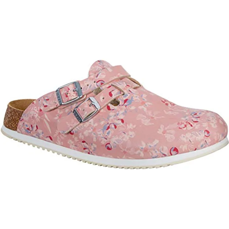 BIRKENSTOCK Damen Clogs Kay SL Birko-Flor schmal 39 EU Schmal Field Rosa