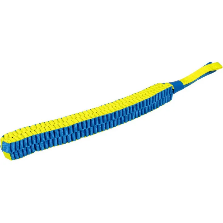 DUVO+ Nylon Tug Stick, strapazierfähiges Outdoor-Hundespielzeug in blau/gelb