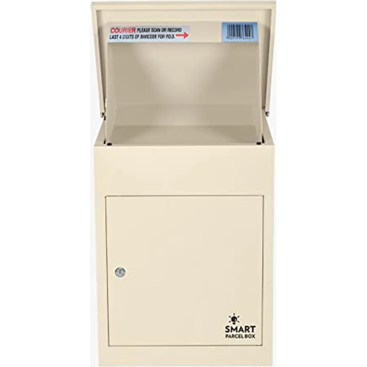 Smart Parcel Box SMART PARCEL BOX Creme 44x35x58, Paketbriefkasten zur Wandmontage, rostfrei und wetterfest – Bild 4
