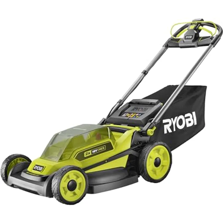 RYOBI 18 V ONE+ Brushless Akku-Rasenmäher RY18LMXSP51A-0, 51 cm Schnittbreite, selbstfahrend, 3-in-1 Funktion, ohne Akku und Ladegerät