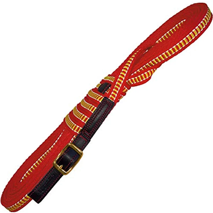 Niggeloh Schriemen Trail Ultra (One Size, Hund), Halsband + Leine, ultraleicht, langlebig, Signalfarbe gelb-rot – Bild 1