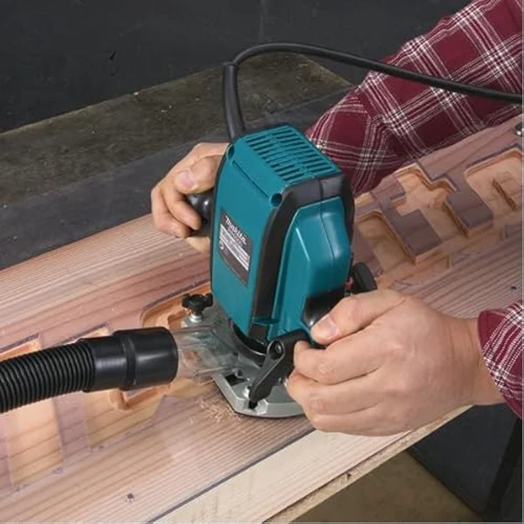 Makita Oberfräse Ø 8 mm und Makpac Rp0900Xj – Bild 4
