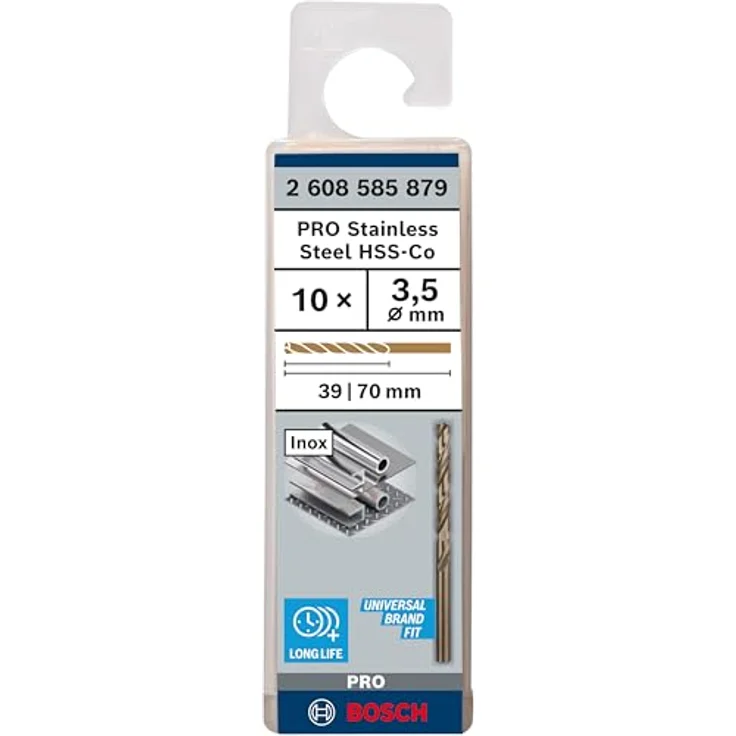 Bosch Professional Metallbohrer HSS-Cobalt (10 Stück, Ø 3,5 mm) – Bild 3