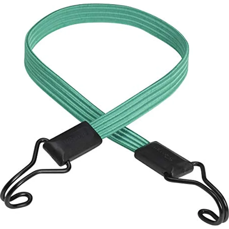 Master Lock 3225EURDAT Flaches Gummi-Spannseil mit Haken [80 cm langes Spannseil] [Doppelter Invershaken]