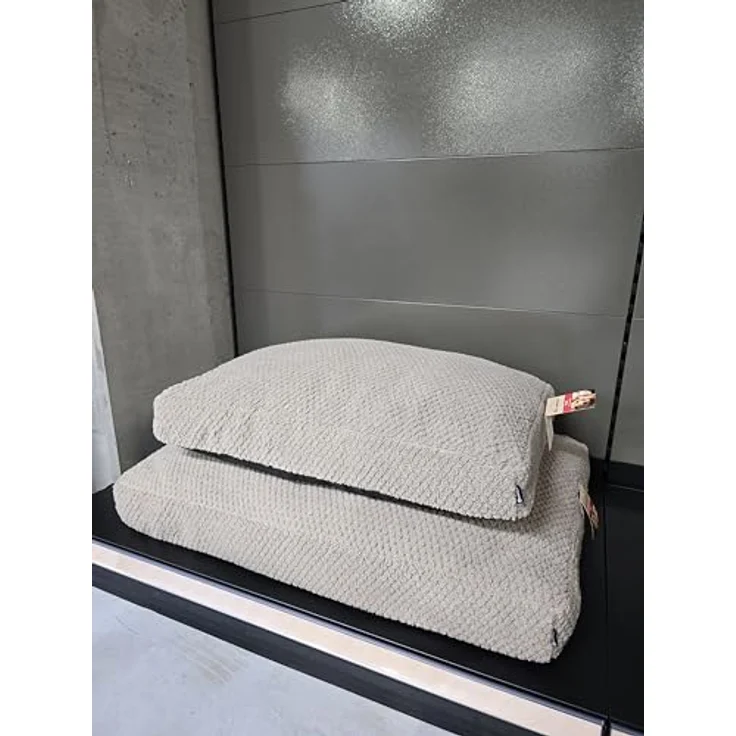 Flamingo Kissen Jacquard Rechteck taupe - Abnehmbarer Bezug - Rutschfester Boden - Waschbar - 100x70x12cm – Bild 5