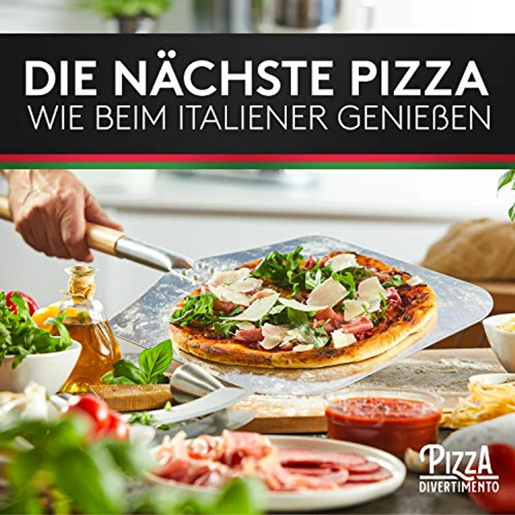 Pizza Divertimento Pizzaschieber Pizzaschaufel aus rostfreiem Aluminium (83 cm)- Praktisches & Robustes Gewinde Pizzaheber mit abgerundeten Kanten – Bild 8