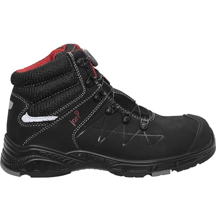 Jori 16771 Jori Max Boa Mid S3, Sicherheitsstiefel aus Nubukleder mit BOA® Fit System, schwarz – Bild 2