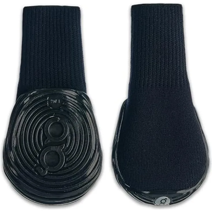 GOO EEZ Ultras Hundestiefel, Schwarz, Größe XXS, 2 Stück - Patentierte Gel-Technologie, Dehnbarer Stoff, Rutschfeste Sohle