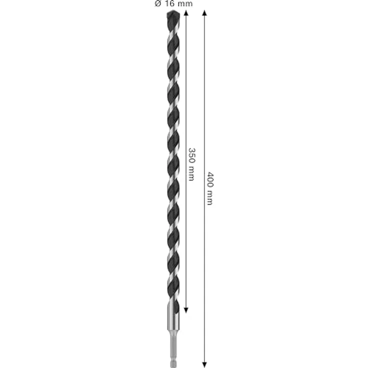 Bosch Accessories 2608707002 Stein-Spiralbohrer PRO HEX-5, herausragende Lebensdauer für Beton, Stein und Ziegel, 1 Stück – Bild 3
