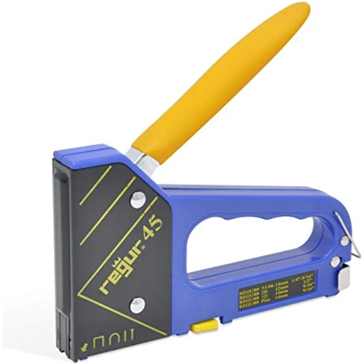 Regur REGUR 45 Handtacker - 4-in-1 Multifunktions-Tacker für Feindraht-Klammern, Bogen-Klammern, Tackernägel und Pins, präzise und robust für vielseitige Anwendungen – Bild 1