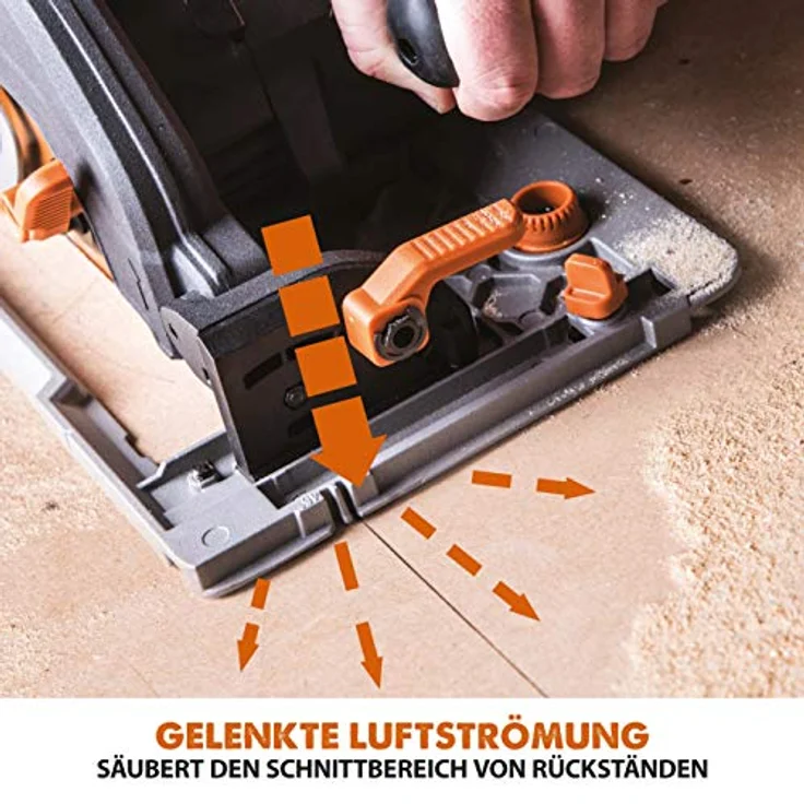 Evolution Power Tools R185CCSX Mehrzweck-Kreissäge kompatibel mit Führungsschienen (Kombi-Paket 1020 mm Schiene inbegriffen, 185 mm, 230 V) – Bild 15