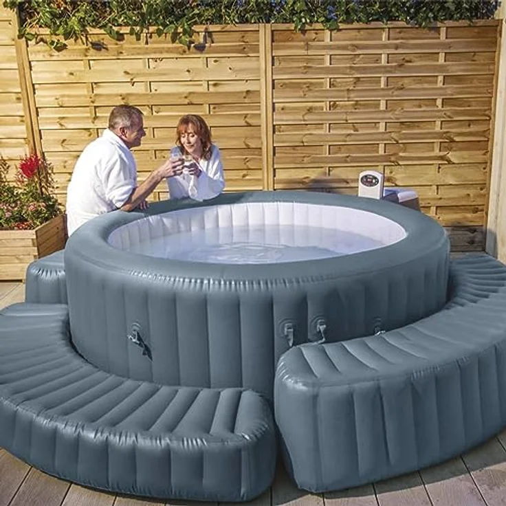 Bestway Lay-Z-Spa Einfassung  Whirlpool-/Spa-Umrundung  Bestway  Grau  1980 mm  400 mm  400 mm – Bild 3