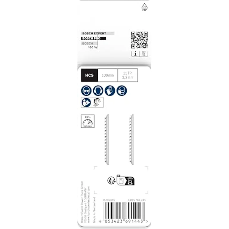 Bosch PRO Plastics PVC Clean T102H, 2er Pack Stichsägeblatt für Kunststoff, 100 mm, präzise Schnitte in PVC und PMMA – Bild 4