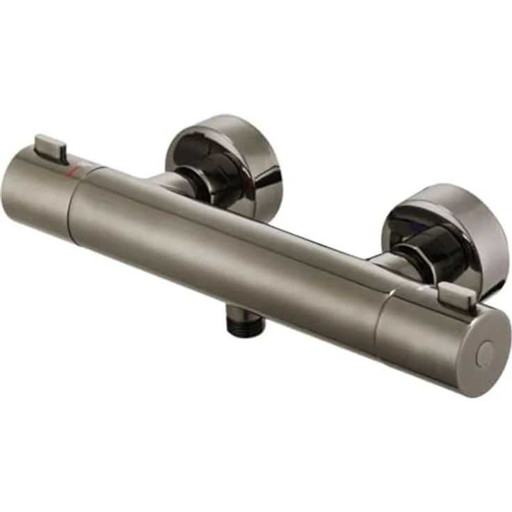 Primaster Brausethermostat Prag silbergrau Cool Touch Verbrühschutz bei 38° C – Bild 1