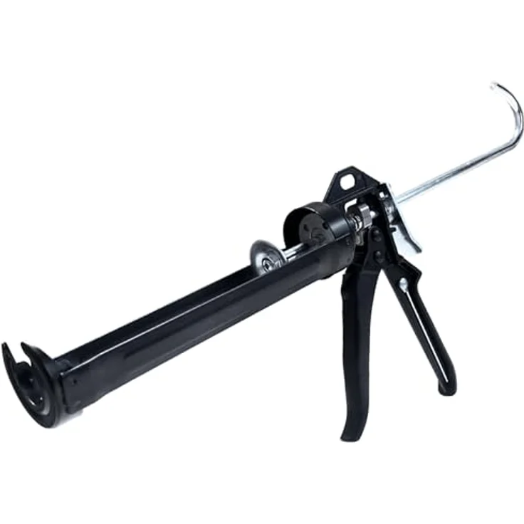 Hanse Syntec Systems Kartuschenpistole, robust aus Metall, hohe Übersetzung, drehbare Kartuschenhalterung, schwarz, 310 ml – Bild 1