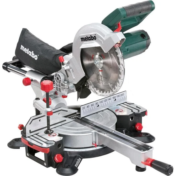 Metabo KGS 216 M Kapp- und Gehrungsäge I Zug- und Kappfunktion, 1500 W, Sägeblatt D 216 mm, Schnittbreite 305 mm, beidseitig schwenkbarer und nach links neigbarer Sägekopf, Laser, LED-Licht 619260000 – Bild 1
